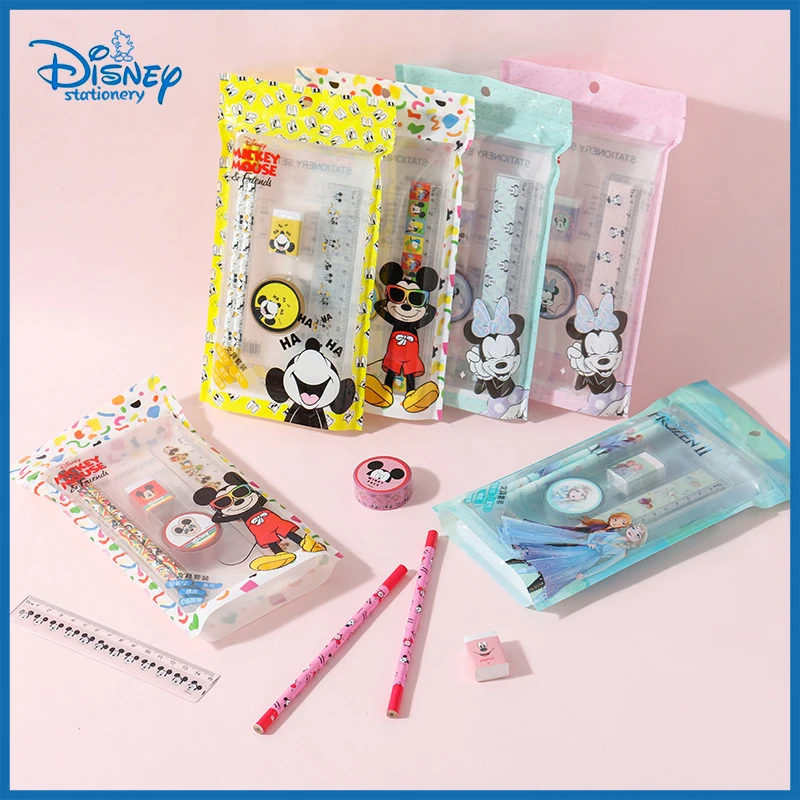 Набор из пяти предметов из мультфильма Disney, резиновая линейка-карандаш, набор для студентов, Подарочная сумка, офисные принадлежности
Набор из пяти предметов из мультфильма Disney, резиновая линейка-карандаш, набор для студентов, Подарочная сумка, офисные принадлежности
