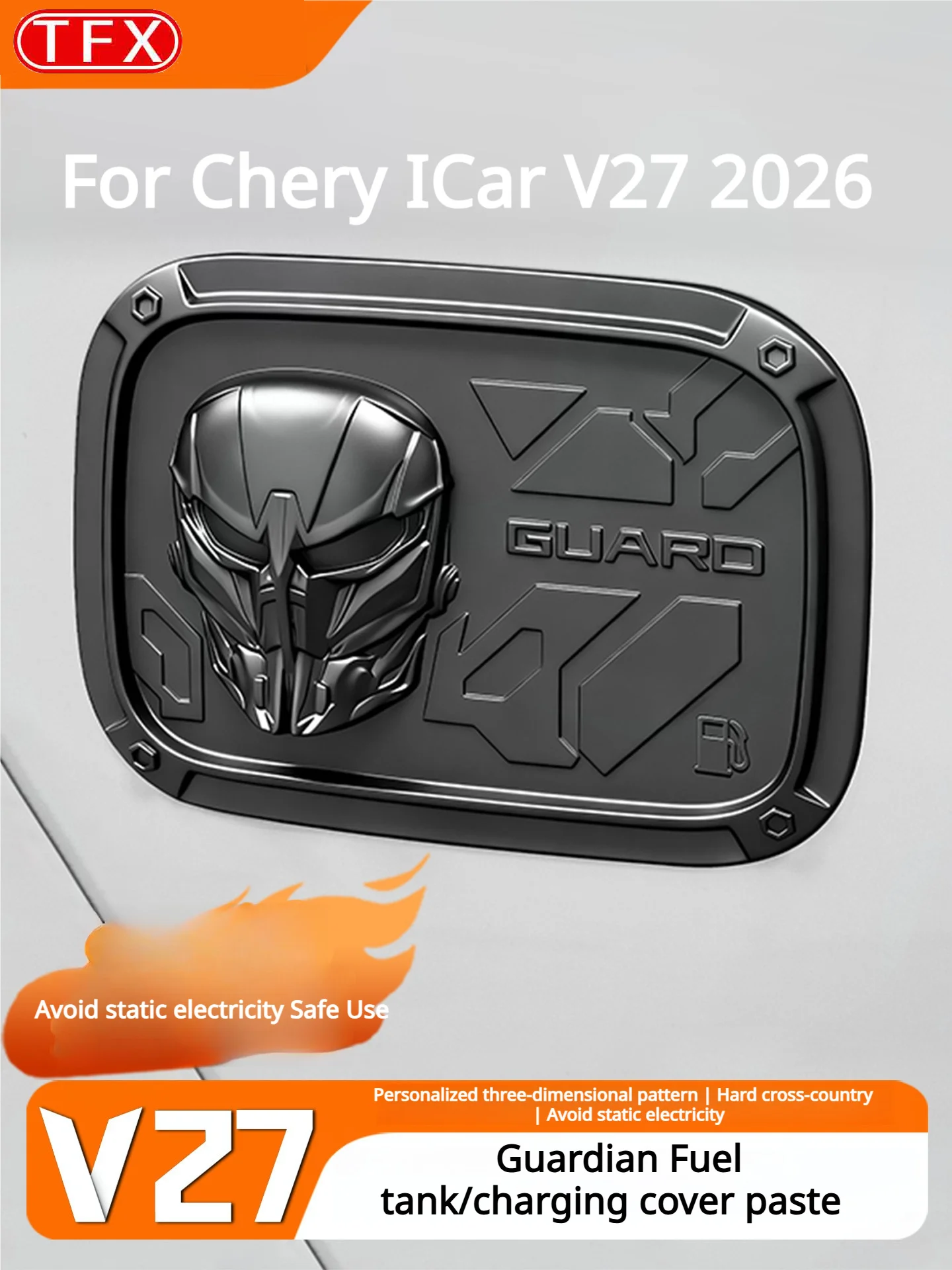 For Chery ICar V27 2026 Car Styling Fuel Tank Cap Cover Charging Port Guardian Decorative Upgrade Protective Shield Accessories
For Chery ICar V27 2026 Car Styling Fuel Tank Cap Cover Charging Port Guardian Decorative Upgrade Protective Shield Accessories