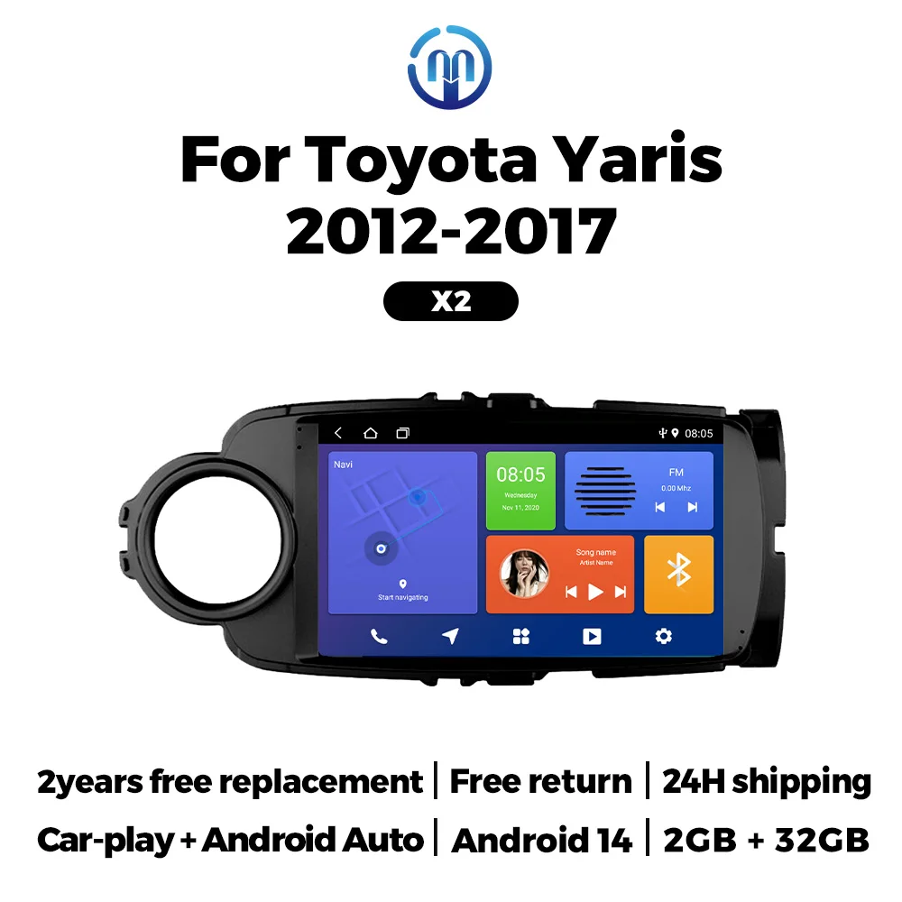Автомагнитола Android 14 для Toyota Yaris 2012-2017 с Carplay, Auto, IPS-экраном, мультимедийным плеером, WiFi и GPS
Автомагнитола Android 14 для Toyota Yaris 2012-2017 с Carplay, Auto, IPS-экраном, мультимедийным плеером, WiFi и GPS