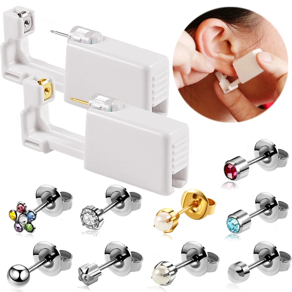 PAIR Disposable Sterile Ear Piercing Unit Ear Tragus Piercing Gun Home Use NO PAIN Piercer Tool Machine Kit Stud
PAIR Disposable Sterile Ear Piercing Unit Ear Tragus Piercing Gun Home Use NO PAIN Piercer Tool Machine Kit Stud
