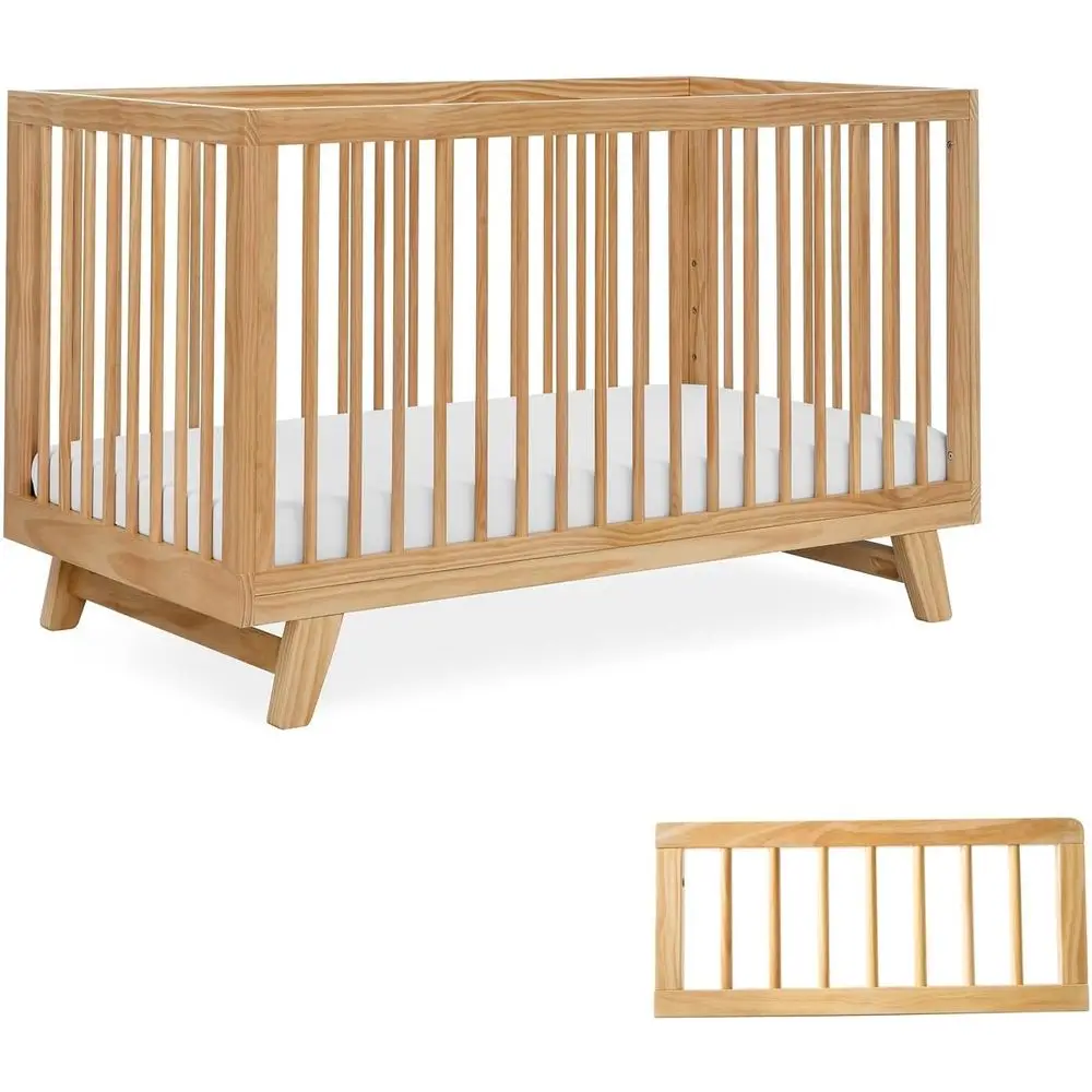 Convertible Baby Crib with Toddler Rail, Adjustable Height, Grows into Toddler Bed & Day Bed, Natural Finish
Convertible Baby Crib with Toddler Rail, Adjustable Height, Grows into Toddler Bed & Day Bed, Natural Finish