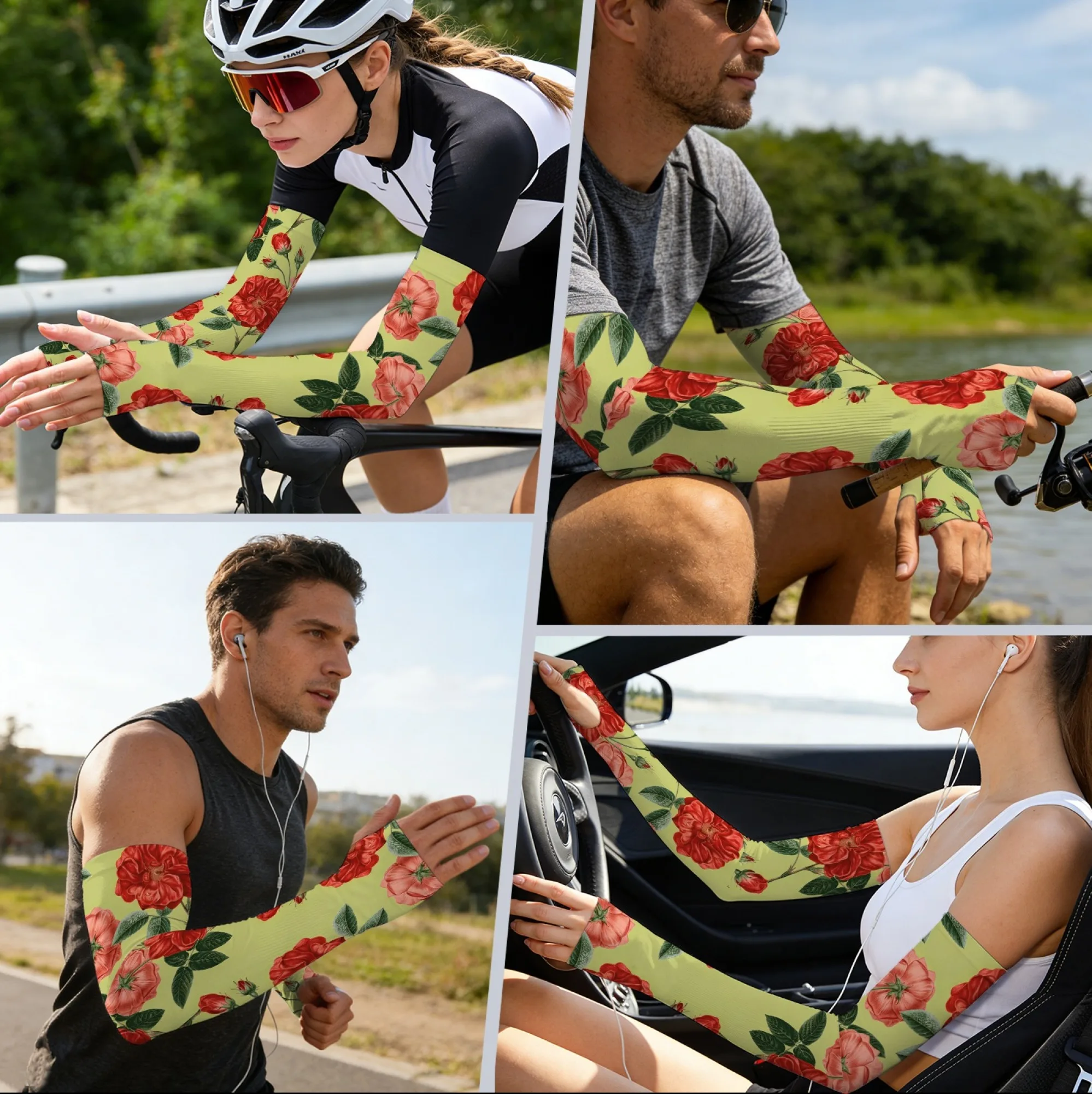 Rustic Orange Rose-print Sleeves Sun-protective Breathable Non-slip Arm Sleeves Outdoor Fishing Driving Gardening Sports Sleeves
Rustic Orange Rose-print Sleeves Sun-protective Breathable Non-slip Arm Sleeves Outdoor Fishing Driving Gardening Sports Sleeves