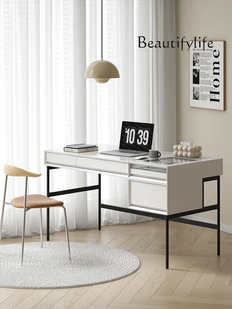 BJ Italian Minimalist Nordic Solid Wood Desk Study Computer Desk Calligraphy Table Modern Simple Home Writing Desk
BJ Italian Minimalist Nordic Solid Wood Desk Study Computer Desk Calligraphy Table Modern Simple Home Writing Desk