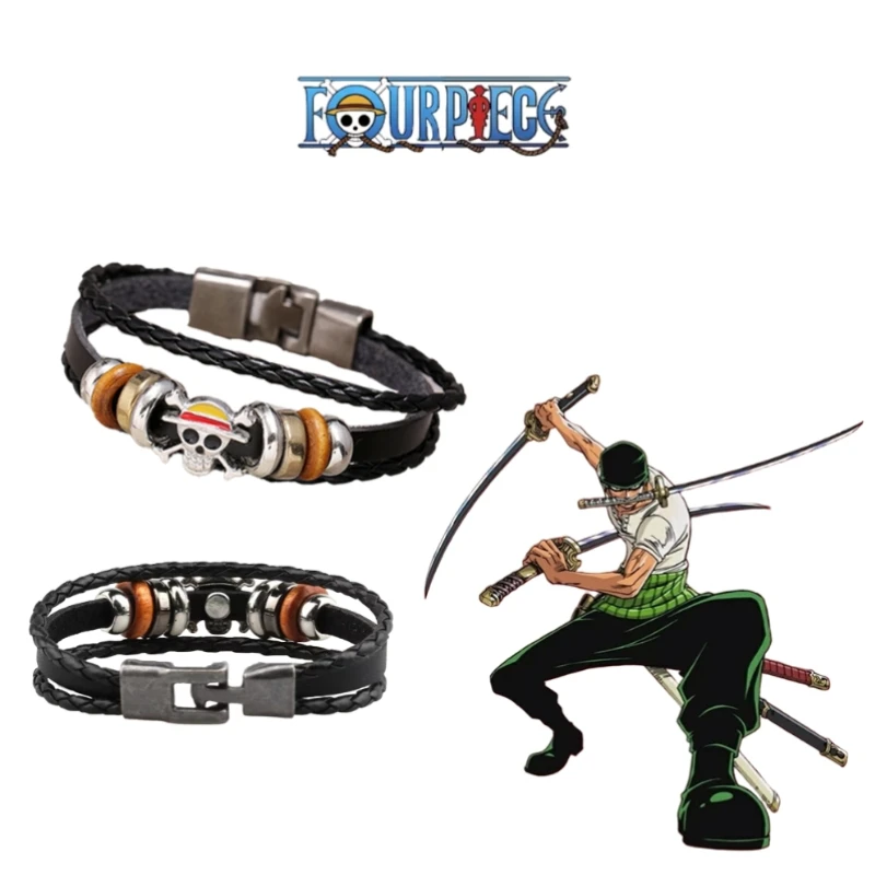Anime One Piece Bracelet PU Luffy Bracelet Cosplay Props Straw Hat Pirate Jewelry Props Vintage Leather Bracelet Birthday Gifts
Anime One Piece Bracelet PU Luffy Bracelet Cosplay Props Straw Hat Pirate Jewelry Props Vintage Leather Bracelet Birthday Gifts