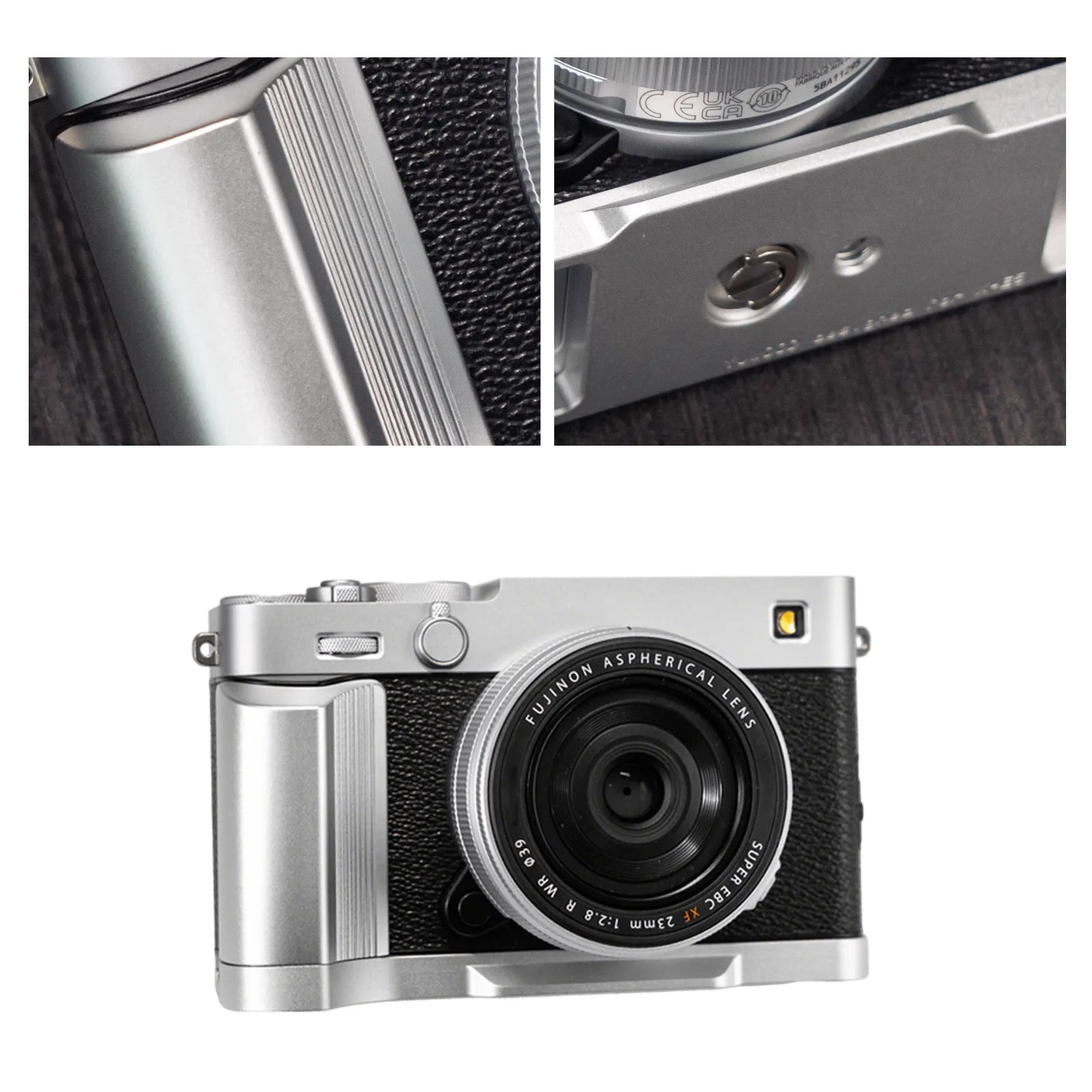 YUWOOD Camera Handle Exclusive "anti-slip Pattern" Aluminum Alloy Grip Aluminum Base Suitable for Fuji XE5 Camera Accessories
YUWOOD Camera Handle Exclusive "anti-slip Pattern" Aluminum Alloy Grip Aluminum Base Suitable for Fuji XE5 Camera Accessories