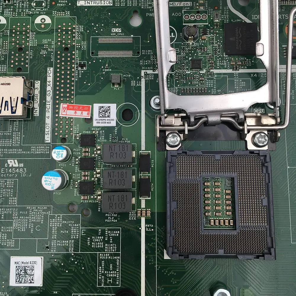 R240 R330 Server Board FRVY0 F93J7 0FRVY0 0F93J7 DDR4
R240 R330 Server Board FRVY0 F93J7 0FRVY0 0F93J7 DDR4