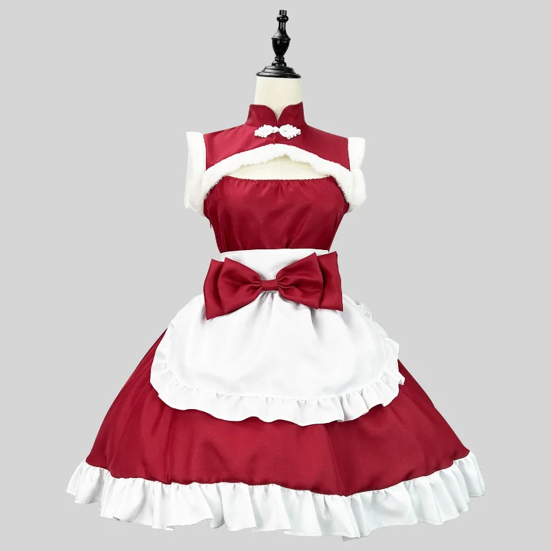 Chinese Tradition Christmas Costumes Women Plus Size Red Dress Sleeveless Anime Cosplay Lingerie Party China Girl Princess Suit
Chinese Tradition Christmas Costumes Women Plus Size Red Dress Sleeveless Anime Cosplay Lingerie Party China Girl Princess Suit
