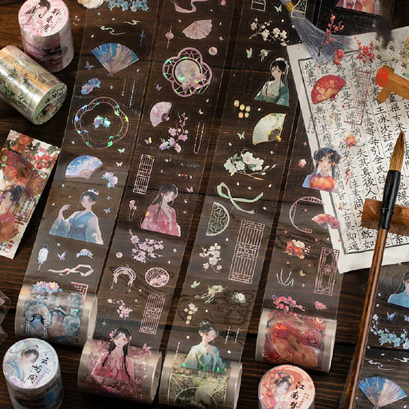 2 рулона/пакет, пейзажная оболочка в национальном стиле, легкая лента для домашних животных, материал для справочника «сделай сам», декоративная лента, косметическая лента
2 рулона/пакет, пейзажная оболочка в национальном стиле, легкая лента для домашних животных, материал для справочника «сделай сам», декоративная лента, косметическая лента