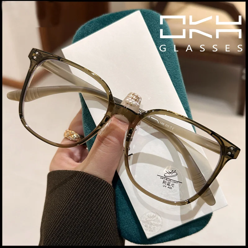 OKH Big Frame TR Big Face Glasses Frame for Women and Men Anti Blue Myopia Glasses Customized Prescription Eyeglasses
OKH Big Frame TR Big Face Glasses Frame for Women and Men Anti Blue Myopia Glasses Customized Prescription Eyeglasses