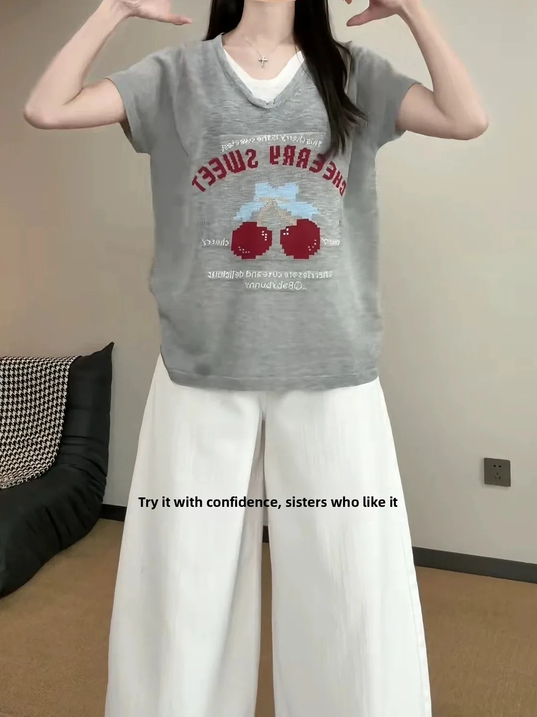 Laid-back Style Fake Two-Piece Knitted Short Sleeve T-Shirt Women Summer plus Size Loose Casual Top Slimming Design Sense
Laid-back Style Fake Two-Piece Knitted Short Sleeve T-Shirt Women Summer plus Size Loose Casual Top Slimming Design Sense