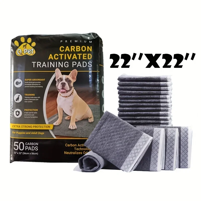 KEEHOME Carbon Activated Pet Training And Puppy Pads Pee Pads for Dogs 50 Count
KEEHOME Carbon Activated Pet Training And Puppy Pads Pee Pads for Dogs 50 Count