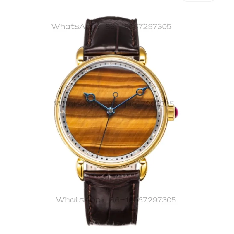 Da Qin Wang Jian Huasuo Natural Tiger's Eye Stone Dial Watch Fully Automatic Mechanical Men's Watch Waterproof
Da Qin Wang Jian Huasuo Natural Tiger's Eye Stone Dial Watch Fully Automatic Mechanical Men's Watch Waterproof