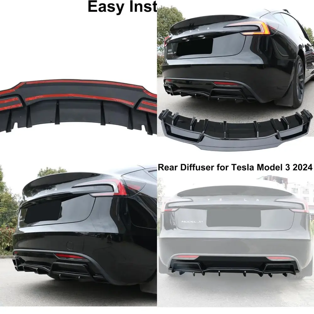 Задний диффузор для Tesla Model 3 2024 2025 глянцевый черный диффузор заднего бампера
Задний диффузор для Tesla Model 3 2024 2025 глянцевый черный диффузор заднего бампера
