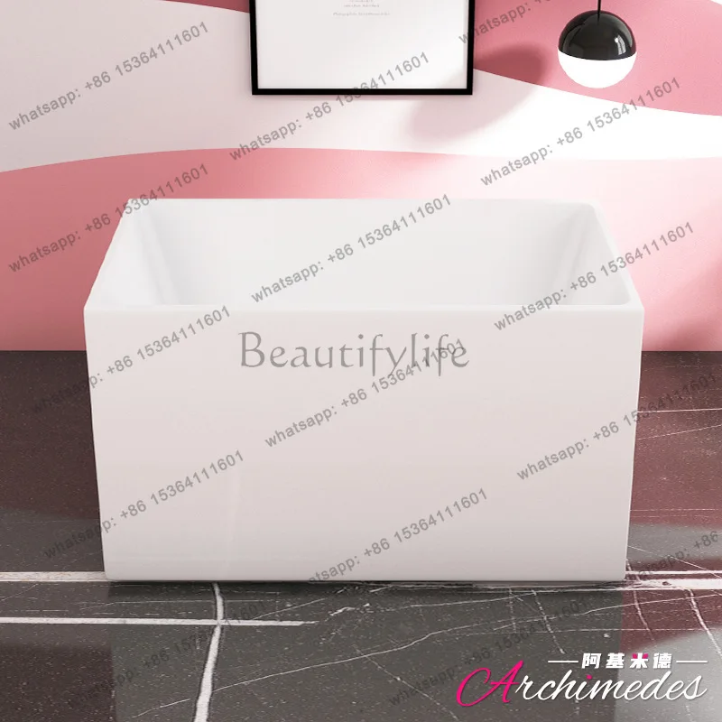 Narrowing rectangular acrylic independent integrated bathtub AJ-6090
Narrowing rectangular acrylic independent integrated bathtub AJ-6090