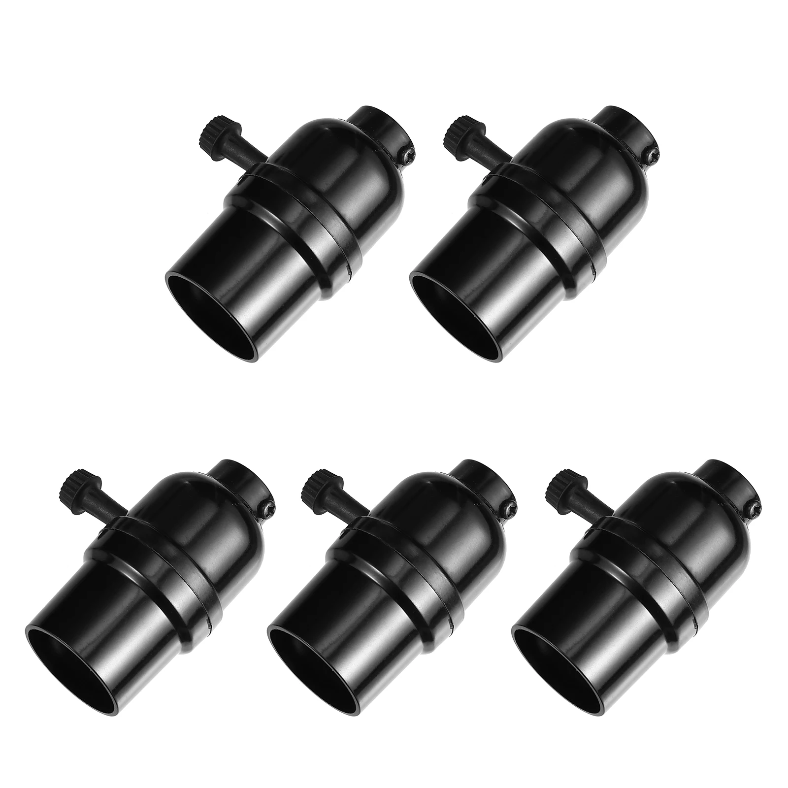 5 pcs E26 Lamp Holder Black Plastic Retro Pendant Light Socket Strong Durable Easy Assemble Household Use Style Home
5 pcs E26 Lamp Holder Black Plastic Retro Pendant Light Socket Strong Durable Easy Assemble Household Use Style Home