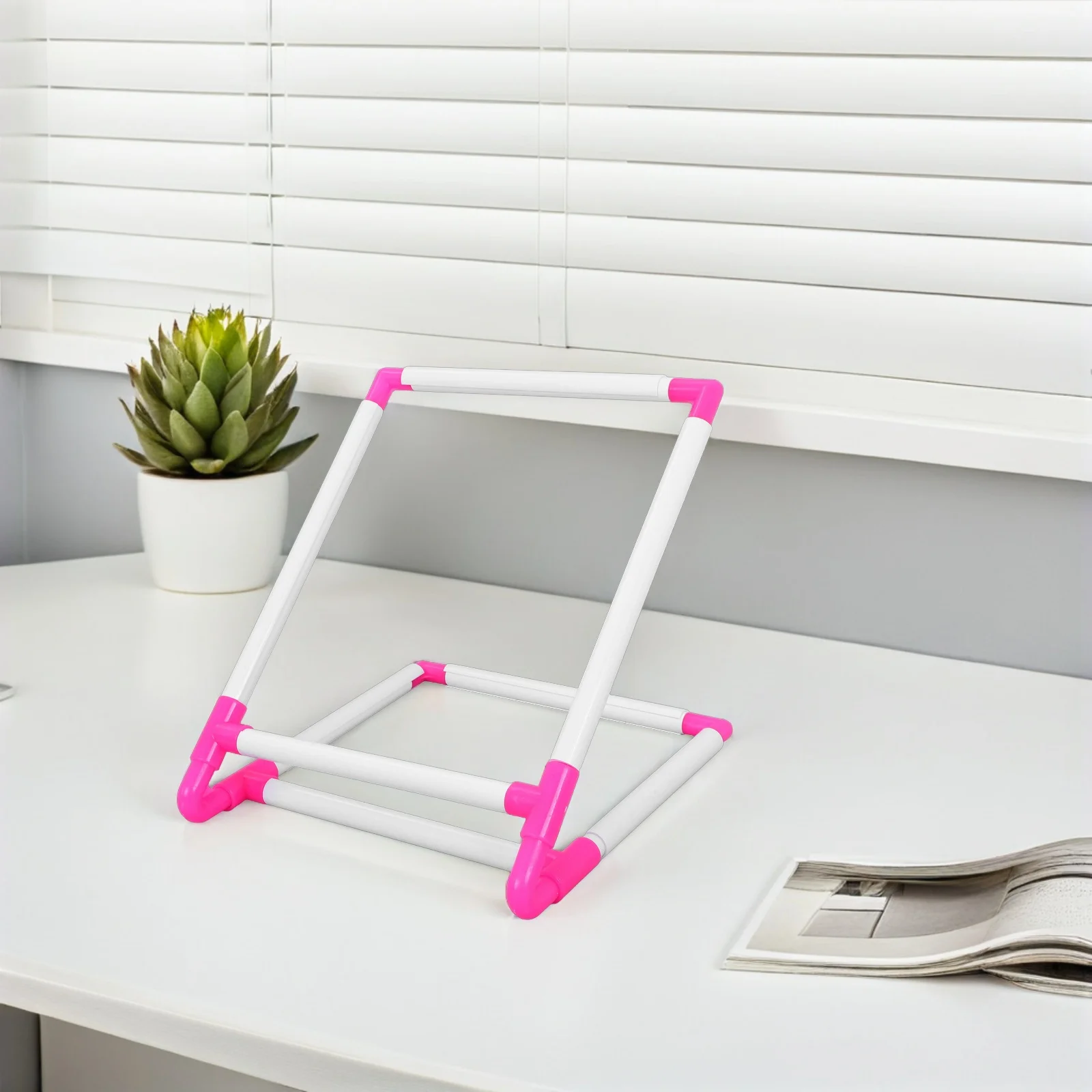 1Pcs Cross Stitch Shelf Premium PVC Embroidery Stand Hands-Free Stitching Surface for DIY Projects Easy Assembly Clamp Design
1Pcs Cross Stitch Shelf Premium PVC Embroidery Stand Hands-Free Stitching Surface for DIY Projects Easy Assembly Clamp Design