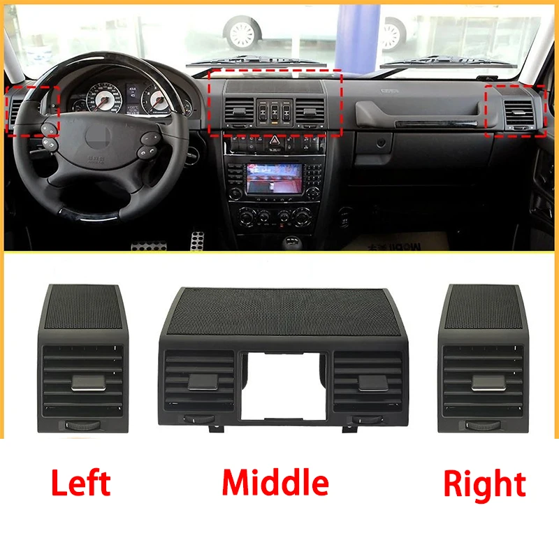 Dashboard Central Left Right AC Vent Grille Air Outlet Assembly For Mercedes Benz G Class W463 G350 G500 4636807408 4638301554
Dashboard Central Left Right AC Vent Grille Air Outlet Assembly For Mercedes Benz G Class W463 G350 G500 4636807408 4638301554