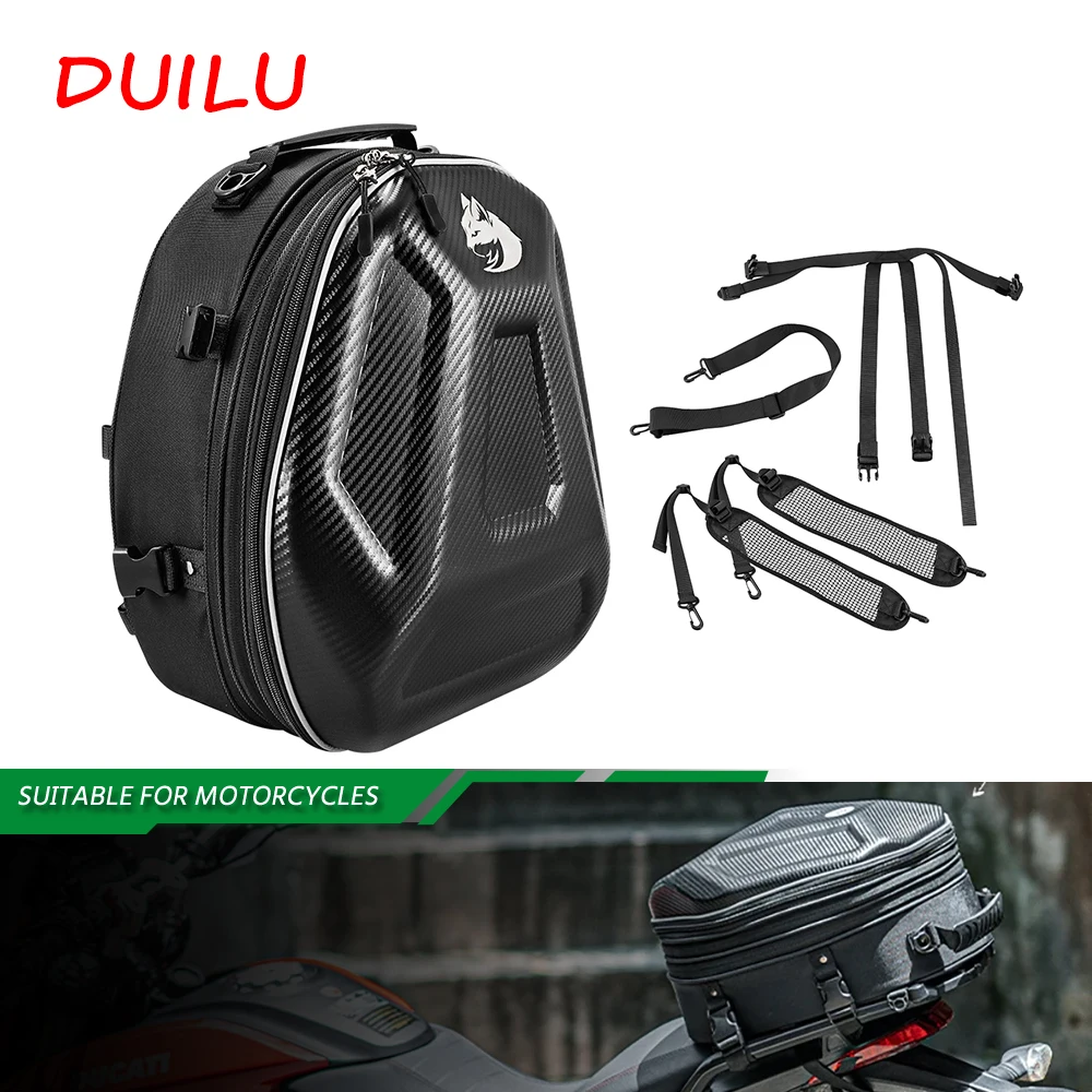 Carbon Fiber Motorcycle Waterproof Motorcycle Tail Bag Tailbag Rear Pack Backseat Pack Backpack Crossbody Bag Kit Helmet Bags
Carbon Fiber Motorcycle Waterproof Motorcycle Tail Bag Tailbag Rear Pack Backseat Pack Backpack Crossbody Bag Kit Helmet Bags