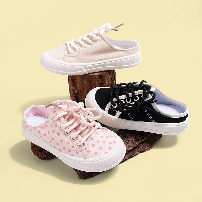 Summer New Home Lace-Up Half Slippers Casual Soft Sole Children's Canvas Shoes Boys Girls Canvas Slippers
Summer New Home Lace-Up Half Slippers Casual Soft Sole Children's Canvas Shoes Boys Girls Canvas Slippers