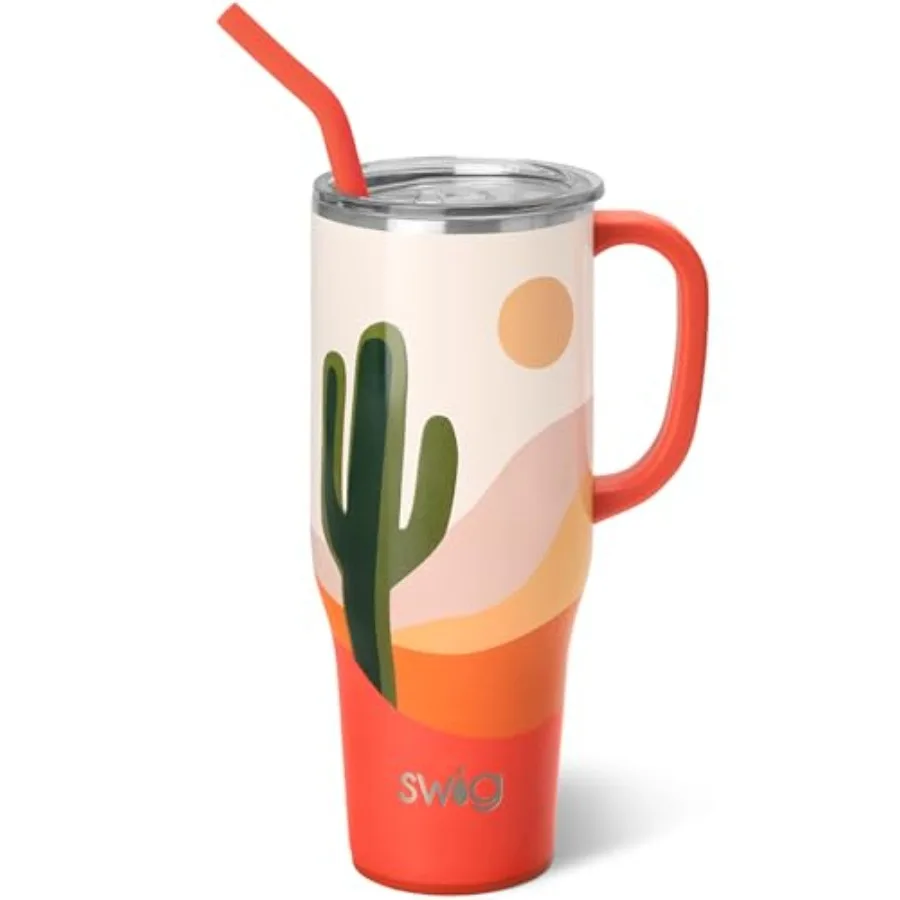 Mega Mug Tumbler with Handle and Straw Cup Holder Friendly Dishwasher Safe Extra Large Insulated Tumbler Stainless Steel
Mega Mug Tumbler with Handle and Straw Cup Holder Friendly Dishwasher Safe Extra Large Insulated Tumbler Stainless Steel