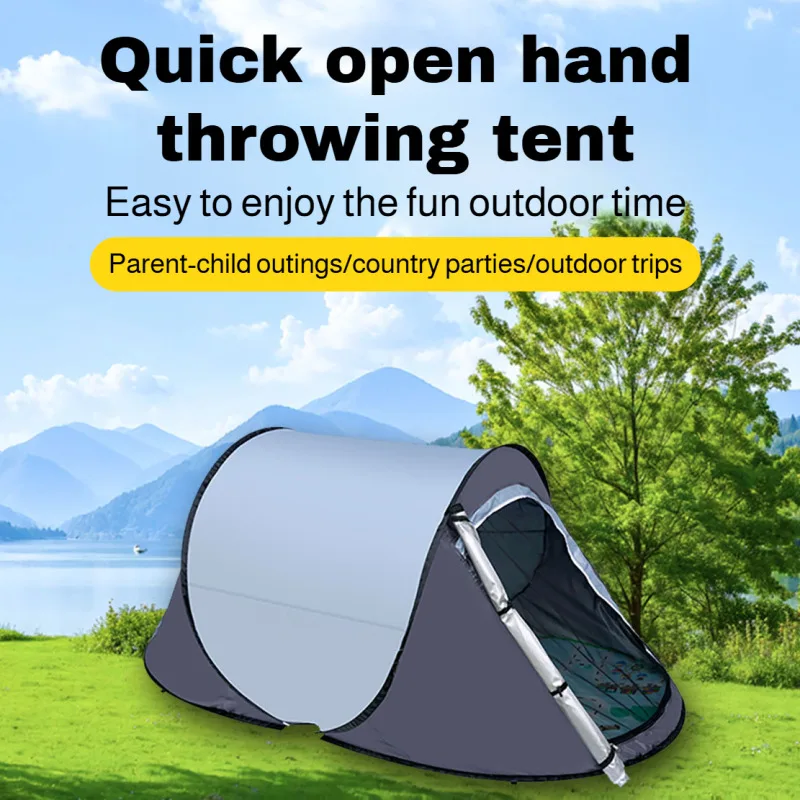 Outdoor tent fully automatic camping windproof sunscreen coating thickened camping hand-throw tent
Outdoor tent fully automatic camping windproof sunscreen coating thickened camping hand-throw tent
