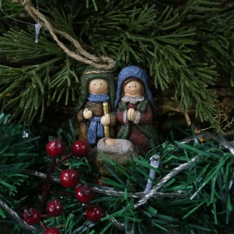 97BA Light weight Resin Christmas Nativity Scene Pendant Easy To Hanging Festival Home Decoration For Holiday Gatherings
97BA Light weight Resin Christmas Nativity Scene Pendant Easy To Hanging Festival Home Decoration For Holiday Gatherings