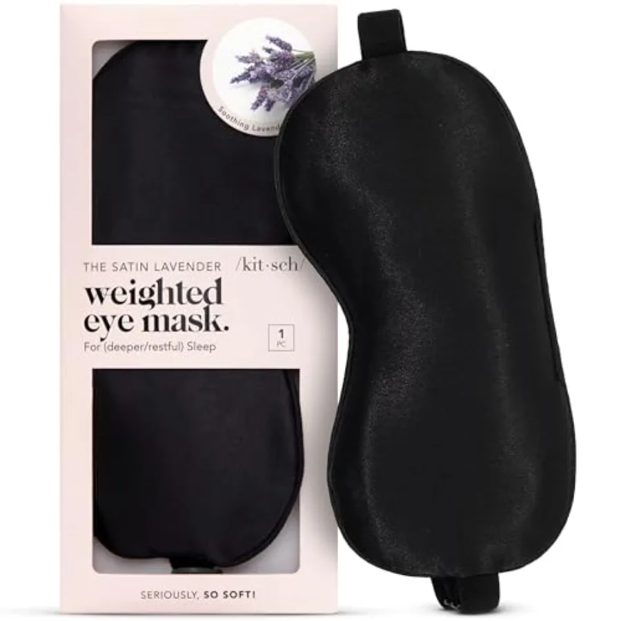 Weighted Satin Sleep Mask - Weighted Eye Masks for Sleep and Travel - Lavender Ultra-Soft Sleeping Eye Mask for Women and Men -
Weighted Satin Sleep Mask - Weighted Eye Masks for Sleep and Travel - Lavender Ultra-Soft Sleeping Eye Mask for Women and Men -