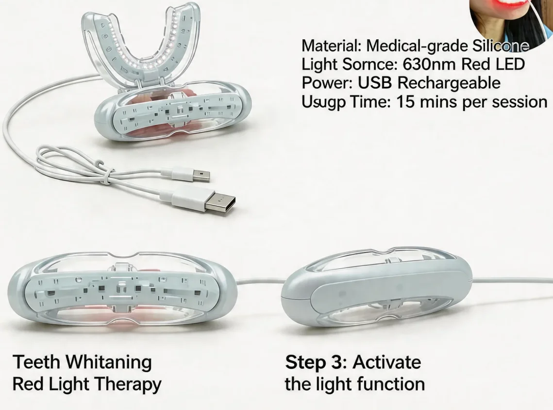 Red Light LED Mouthpiece for Natural Oral Therapy – Soothe Toothache, Sore Gums & Speed Recovery
Red Light LED Mouthpiece for Natural Oral Therapy – Soothe Toothache, Sore Gums & Speed Recovery