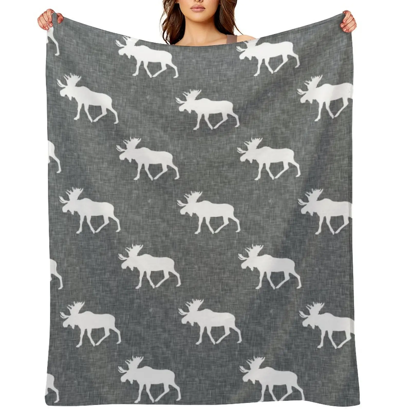 Moose on grey Throw Blanket blankets ands Furry Luxury Nap Blankets
Moose on grey Throw Blanket blankets ands Furry Luxury Nap Blankets