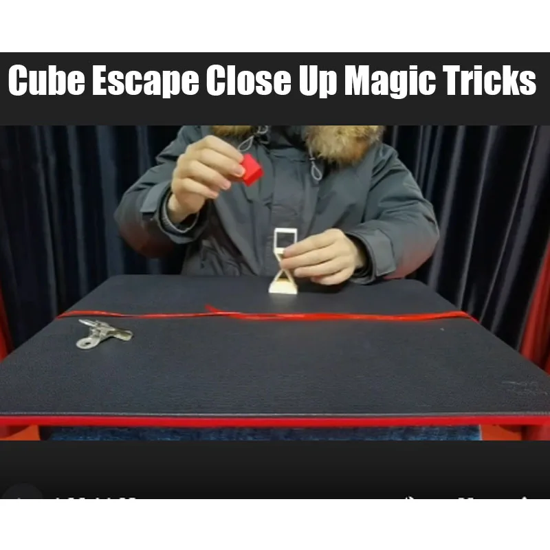 Cube Escape Close Up Magic Tricks Illusions Gimmick Magica Profissional Palco Cube Into The Frame and Passes A Ribbon Mentalism
Cube Escape Close Up Magic Tricks Illusions Gimmick Magica Profissional Palco Cube Into The Frame and Passes A Ribbon Mentalism