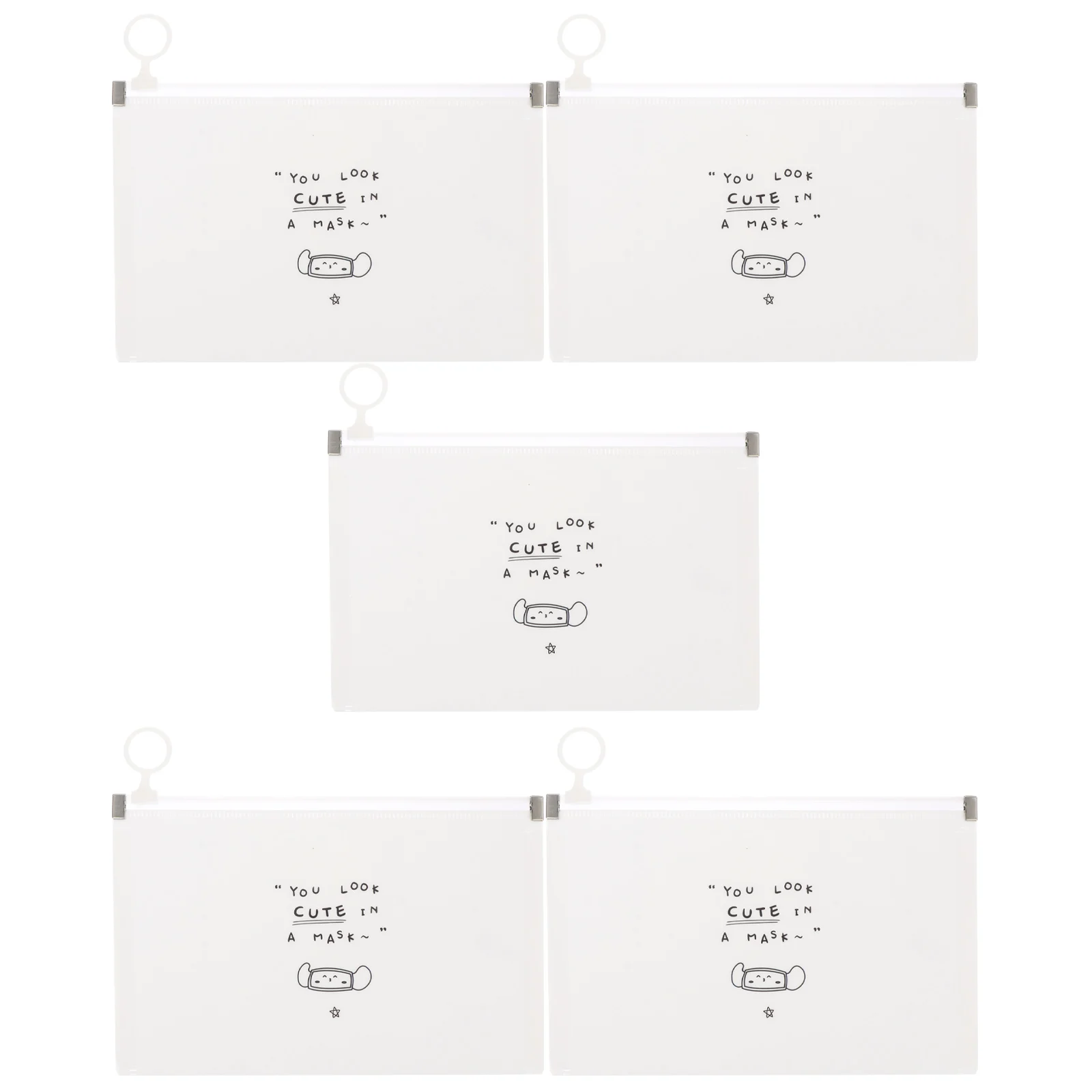 5pcs Mask Storage Case Portable White Temporary Folder Durable Lightweight Reusable Home Office School File Bag
5pcs Mask Storage Case Portable White Temporary Folder Durable Lightweight Reusable Home Office School File Bag
