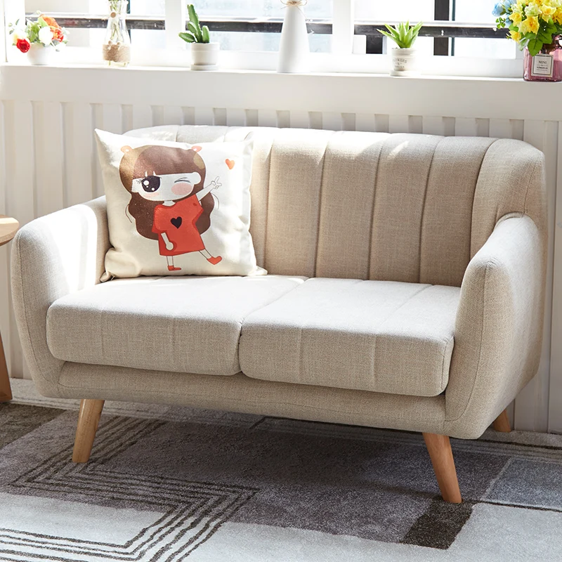 Nordic Simple Small Bedroom Double Sofa Clothing Store Small Sofa Double Seat
Nordic Simple Small Bedroom Double Sofa Clothing Store Small Sofa Double Seat