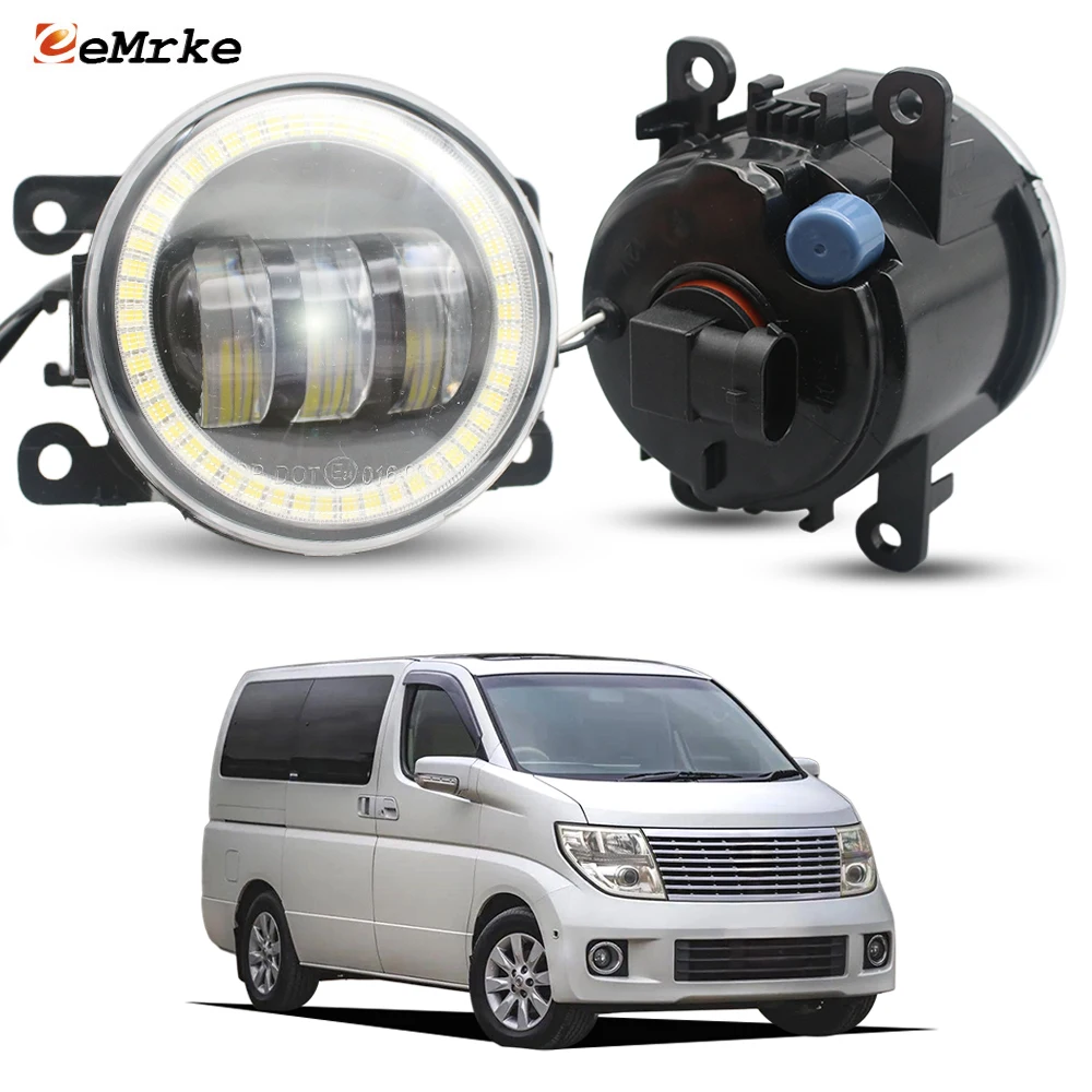 Replace Led Fog Lights Lens DRL For Nissan Elgrand Highway Star E51 2004-2010 Angel Eye Front Bumper Daytime Running Lamp
Replace Led Fog Lights Lens DRL For Nissan Elgrand Highway Star E51 2004-2010 Angel Eye Front Bumper Daytime Running Lamp