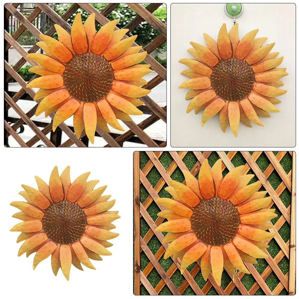 Iron Craft Wall Decor Large Floral Hanging Iron Craft Sunflower Decor Ornament for Porch Garden Fence Gate Outdoor Yard
Iron Craft Wall Decor Large Floral Hanging Iron Craft Sunflower Decor Ornament for Porch Garden Fence Gate Outdoor Yard
