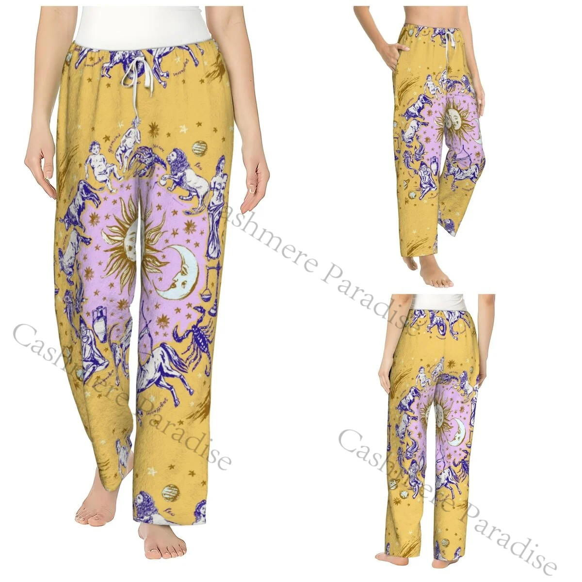 Hand Drawn Zodiac Signs Flannel Pajama Pants for Women Soft Warm Sleep Pants with Elastic Waistband
Hand Drawn Zodiac Signs Flannel Pajama Pants for Women Soft Warm Sleep Pants with Elastic Waistband