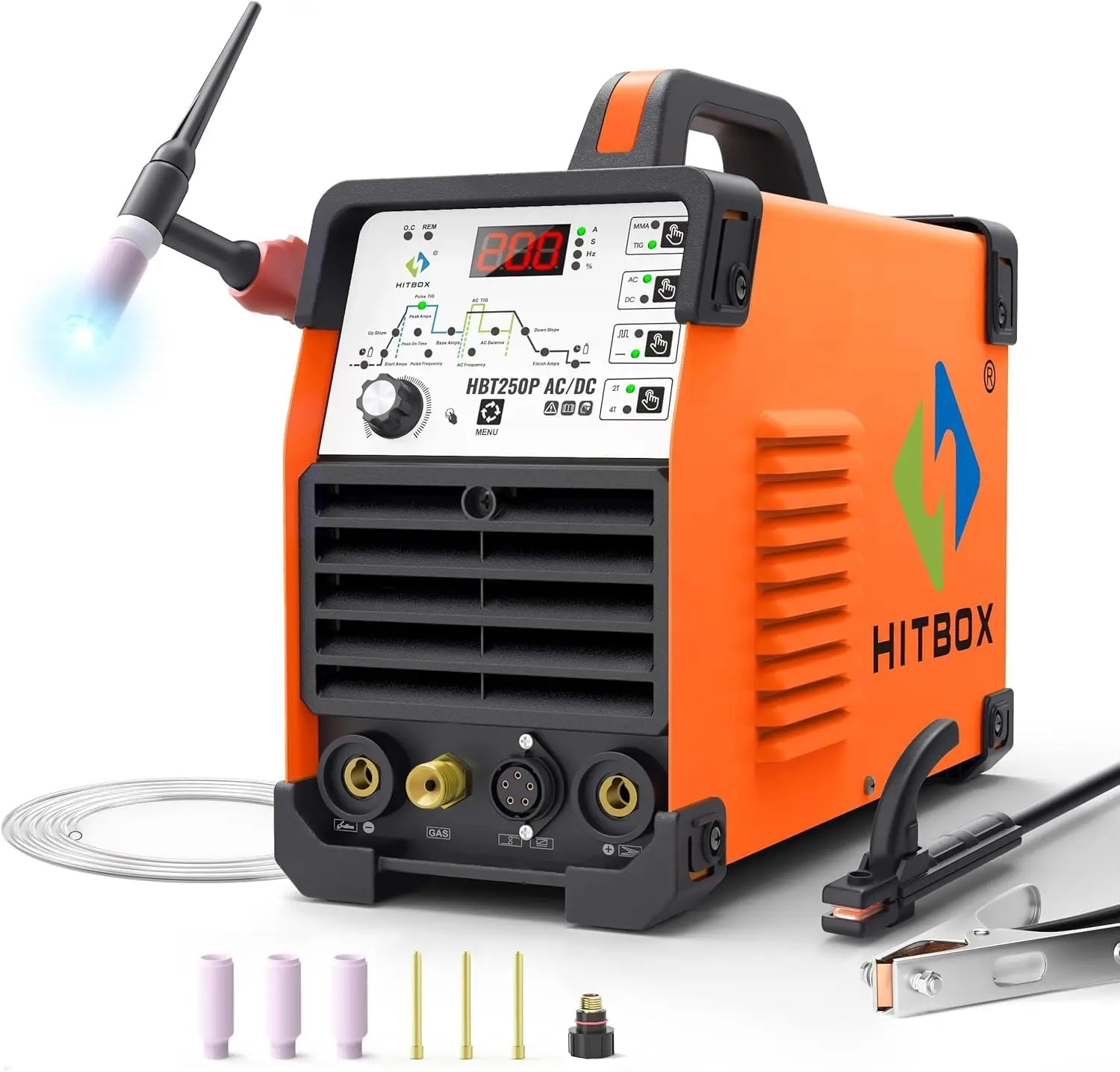200A AC DC TIG Welder 6 in 1 with Pulse Square Wave HF Start Aluminum TIG MMA Stick Welding 220V IGBT Inverter Dual Cooling
200A AC DC TIG Welder 6 in 1 with Pulse Square Wave HF Start Aluminum TIG MMA Stick Welding 220V IGBT Inverter Dual Cooling