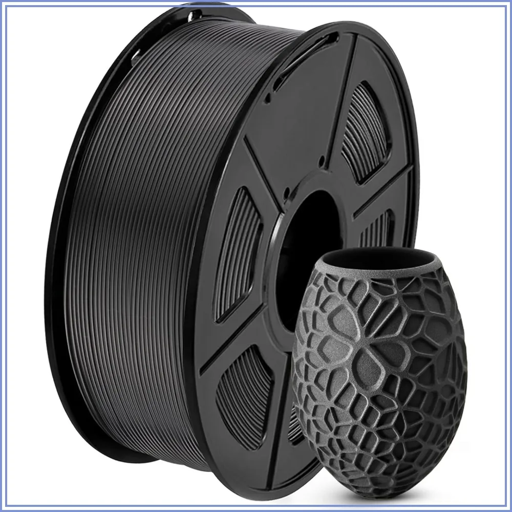 PLA 3D Printer Filament 1.75mm, Neatly Wound, Dimensional Accuracy +/- 0.02 mm, Fit Most FDM 3D Printers, 1kg Spool, Black
PLA 3D Printer Filament 1.75mm, Neatly Wound, Dimensional Accuracy +/- 0.02 mm, Fit Most FDM 3D Printers, 1kg Spool, Black