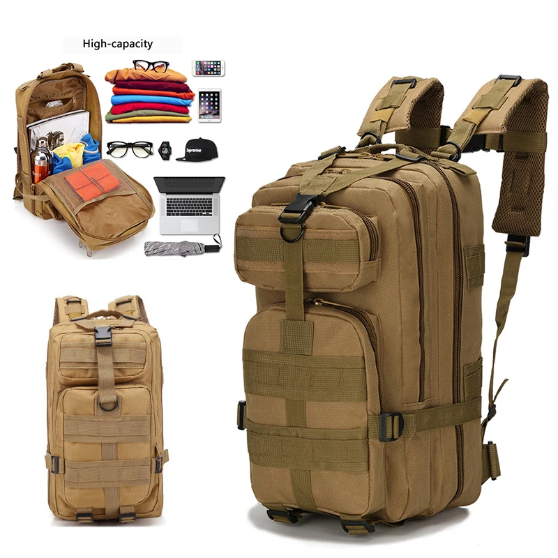 25/50L Tactical Backpacks For Man Hking Outdoor Survival Bags 3P Assault Pack EDC Molle Pack For Trekking Hunting Bag
25/50L Tactical Backpacks For Man Hking Outdoor Survival Bags 3P Assault Pack EDC Molle Pack For Trekking Hunting Bag