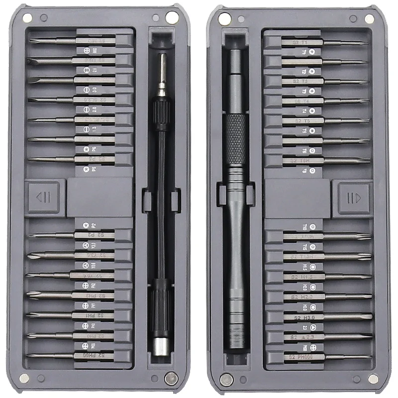 30 in 1 S2 Precision Screwdriver Set of Magnetic Screw Driver Bit Multifunction PC Computer Phone Watch Laptop Repair Tool Kit
30 in 1 S2 Precision Screwdriver Set of Magnetic Screw Driver Bit Multifunction PC Computer Phone Watch Laptop Repair Tool Kit