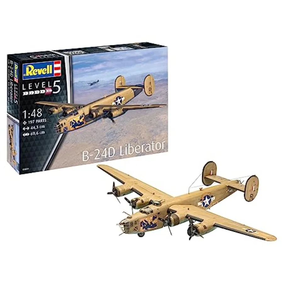03831 B-24D Liberator 1:48 Scale Unbuilt/Unpainted Plastic Model Kit
03831 B-24D Liberator 1:48 Scale Unbuilt/Unpainted Plastic Model Kit