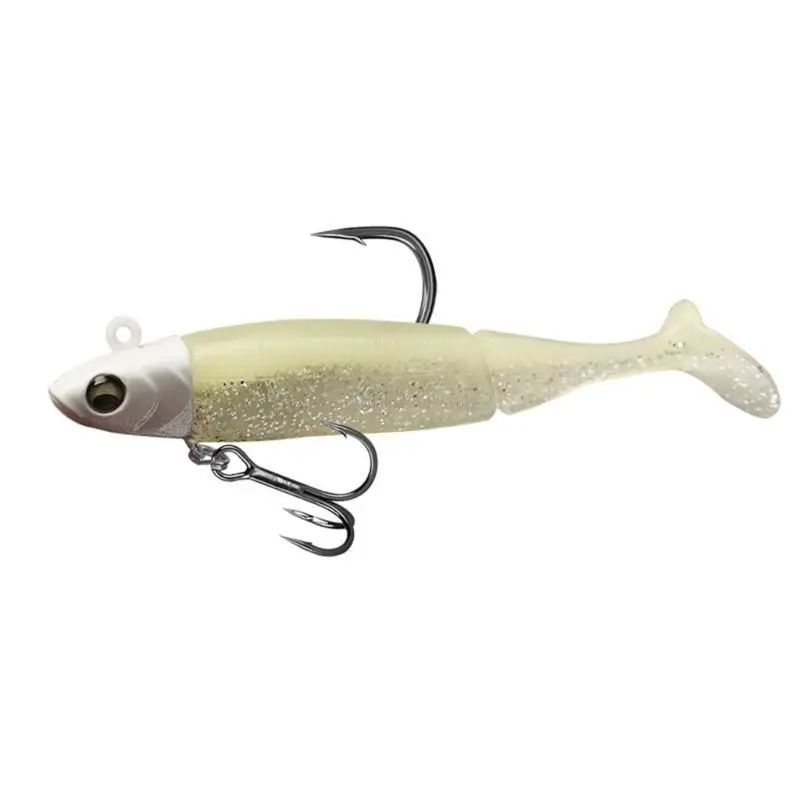 Jig Head Fishing Lures with Sequins/Treble Hook Soft Baits Artificial Swimbait T-Tail Slow Jigging Wobbler for Trout
Jig Head Fishing Lures with Sequins/Treble Hook Soft Baits Artificial Swimbait T-Tail Slow Jigging Wobbler for Trout