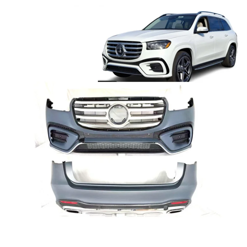 Suitable for 2019+ Mercedes GLS X167 2025 New Body Kit Upgrade to 2024-2025 GLS450 4MATIC SUV Front Bumper
Suitable for 2019+ Mercedes GLS X167 2025 New Body Kit Upgrade to 2024-2025 GLS450 4MATIC SUV Front Bumper