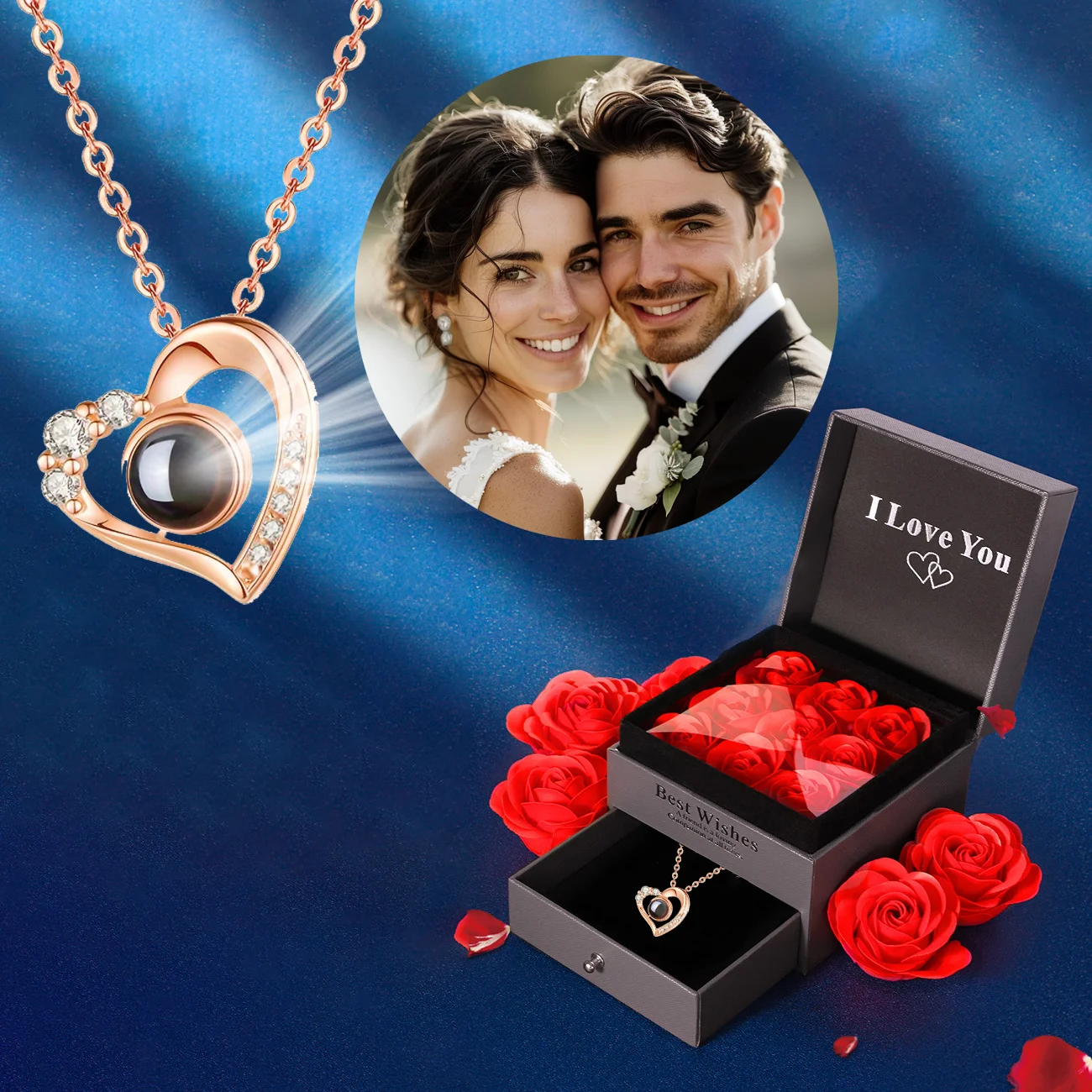 Customized Personalized Photo Projection Pendant Necklaces Wife Girlfriend Memorial Festival Gift With Luxury Gift Box
Customized Personalized Photo Projection Pendant Necklaces Wife Girlfriend Memorial Festival Gift With Luxury Gift Box