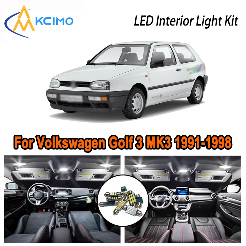 For Volkswagen Golf 3 MK3 1991-1998 1992 1993 1994 1995 1996 LED Interior Dome Map Trunk Light Kit Car Led Lamps Canbus No Error
For Volkswagen Golf 3 MK3 1991-1998 1992 1993 1994 1995 1996 LED Interior Dome Map Trunk Light Kit Car Led Lamps Canbus No Error