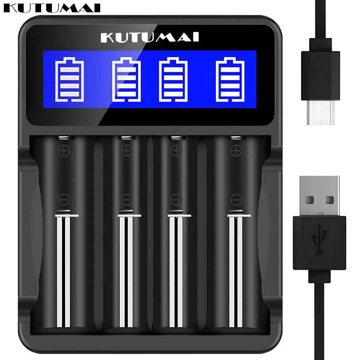 18650 Battery Charger 4 Slots For 18650 Charging for 1.2V Ni-MH Ni-cd AA AAA C Rechargeable Battery (Battery Not Included)
18650 Battery Charger 4 Slots For 18650 Charging for 1.2V Ni-MH Ni-cd AA AAA C Rechargeable Battery (Battery Not Included)