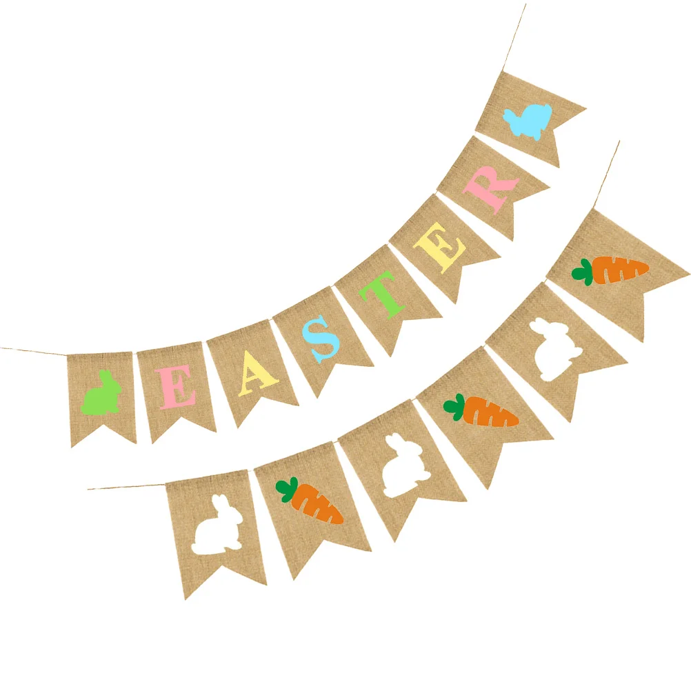 Easter Decorative Banner 2 Pieces High Quality Linen Material Exquisite Production Party Supplies Easter Hanging Bunting s
Easter Decorative Banner 2 Pieces High Quality Linen Material Exquisite Production Party Supplies Easter Hanging Bunting s