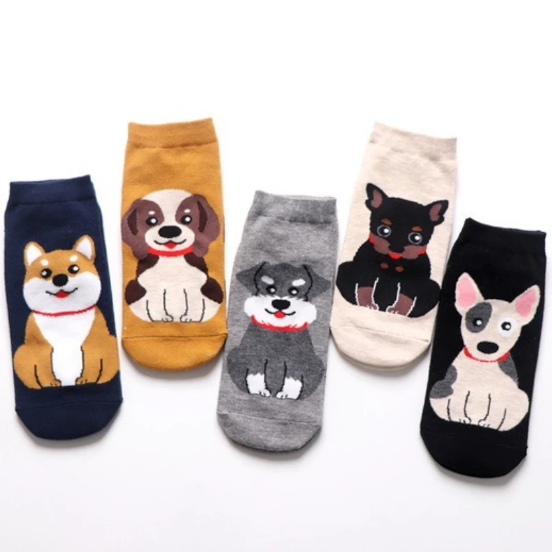 5 Pairs Cute Cartoon Puppy Ankle Socks, Comfy Breathable Women's Short Socks For Daily
5 Pairs Cute Cartoon Puppy Ankle Socks, Comfy Breathable Women's Short Socks For Daily