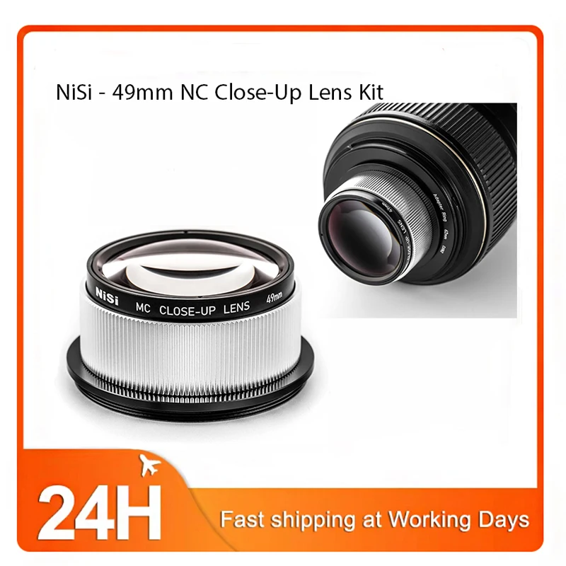 NiSi - 49mm NC Close-Up Lens Kit, Close-Up Macro Lens Filter, 49mm Thread, +9 Diopters, Nano Coating, Optical Glass
NiSi - 49mm NC Close-Up Lens Kit, Close-Up Macro Lens Filter, 49mm Thread, +9 Diopters, Nano Coating, Optical Glass