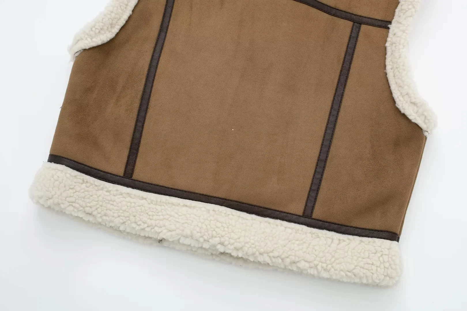 Women's Versatile Double-Sided Lamb Fur Vest S336 Collar ort Vest Faionable All-Match Sle Ladies' Jaet 
Women's Versatile Double-Sided Lamb Fur Vest S336 Collar ort Vest Faionable All-Match Sle Ladies' Jaet