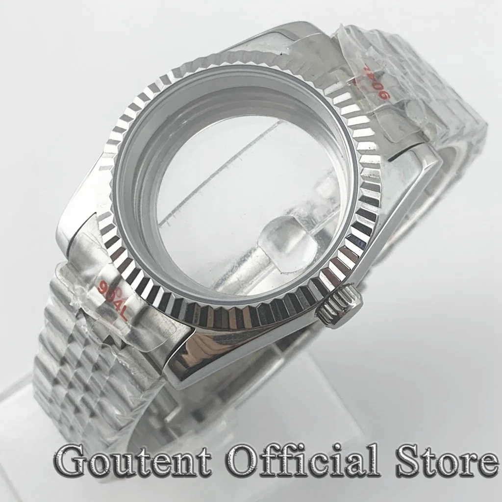 Goutent Sapphire Crystal Sliding Lock Silver Watch Case 36mm 39mm Fit NH34 NH35 NH36 ETA 2824 PT5000 ST2130 Movement
Goutent Sapphire Crystal Sliding Lock Silver Watch Case 36mm 39mm Fit NH34 NH35 NH36 ETA 2824 PT5000 ST2130 Movement
